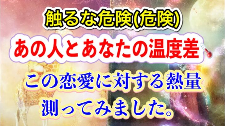 触るな危険(危険)あの人とあなたの温度差🌡この恋愛に対する熱量測ってみました。