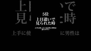 男子の本音😎女性を可愛いと思う瞬間ランキング　#恋愛心理 #占い #心理学 #当たる #shorts