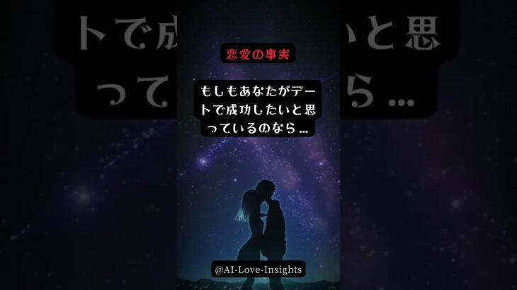 デートで失敗したくないのなら…？ #恋愛 #love #恋愛心理学 #恋愛相談 #shorts