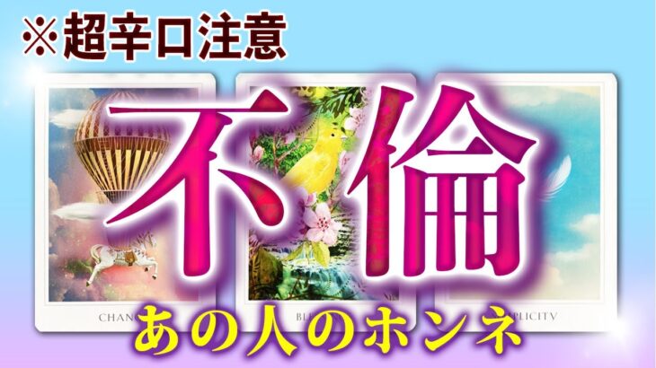 【超辛口注意⚠️】不倫、周りに言えない危険な恋、、、あの人の心の中を伝えます！