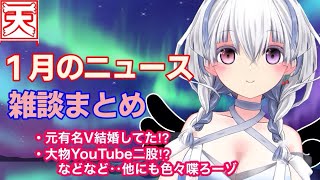 【雑談】元大手のVTuberが結婚して離婚してたらしいことを話したい１月のニュース【個人Vtuber】