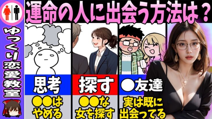 【ゆっくり解説】運命の人と出会う！恋愛成功の秘訣を大公開